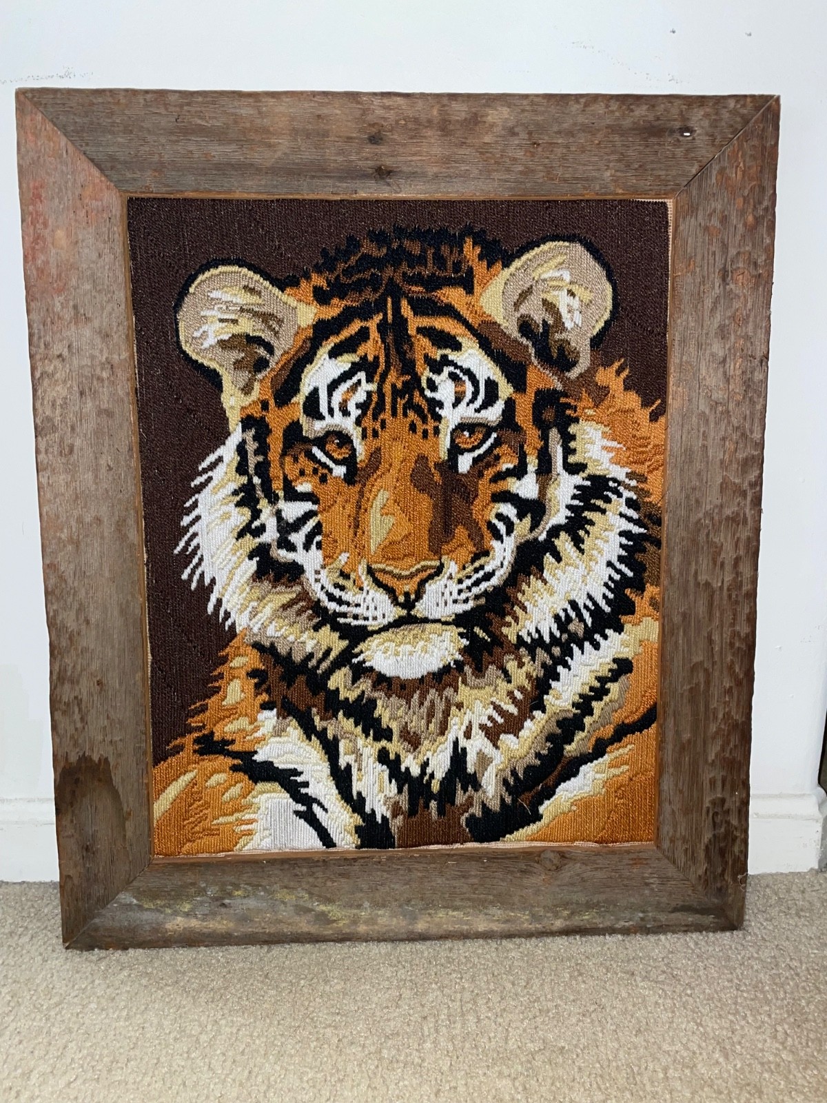 Vintage Tapestry Art - Majestic tiger Portrait