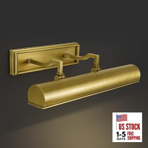 Picture Light for Wall 18" Brass Picture Lights Hardwired 3 18"-3 Bulb Gold