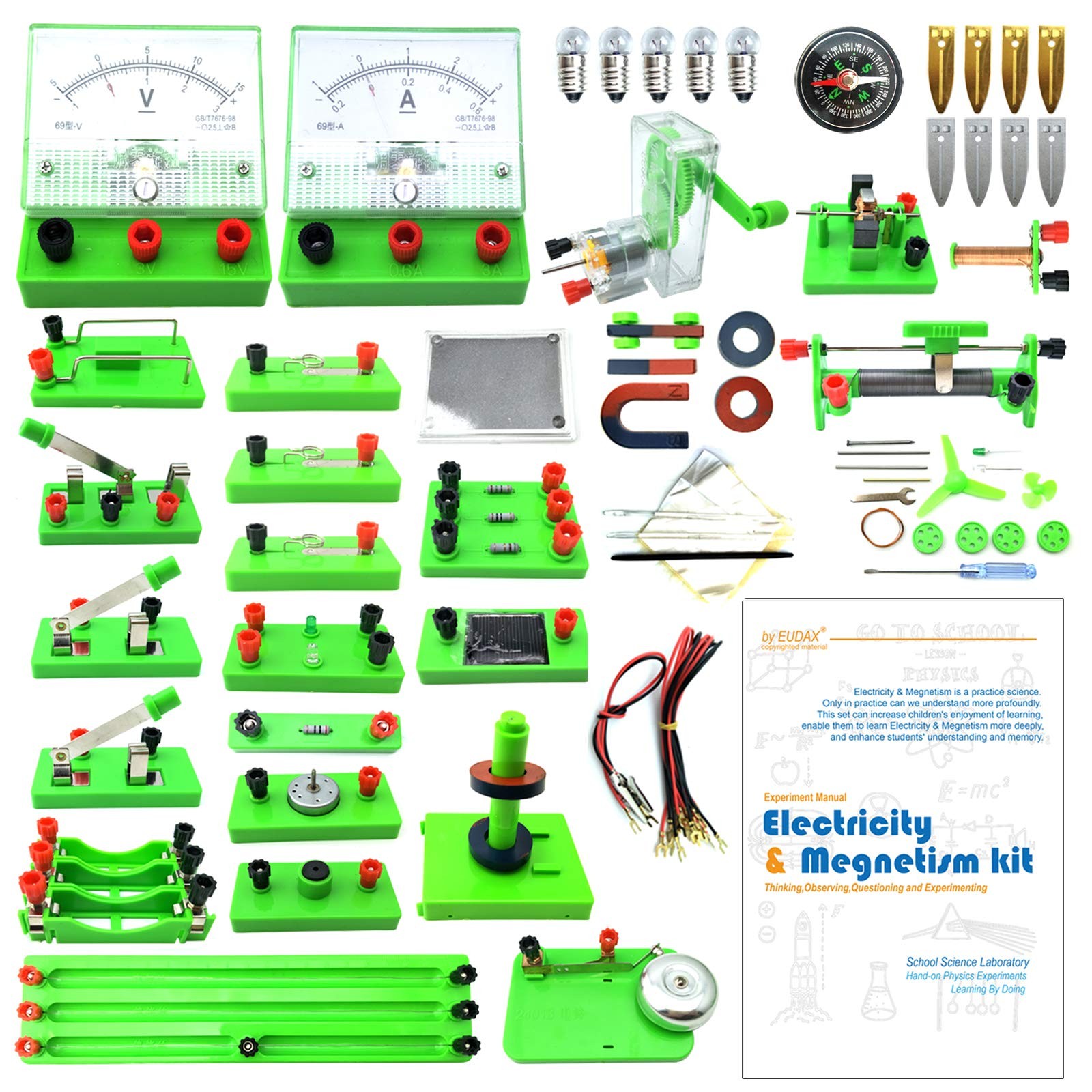 School Physics Labs Basic Electricity Discovery Circuit and Magnetism Experim...