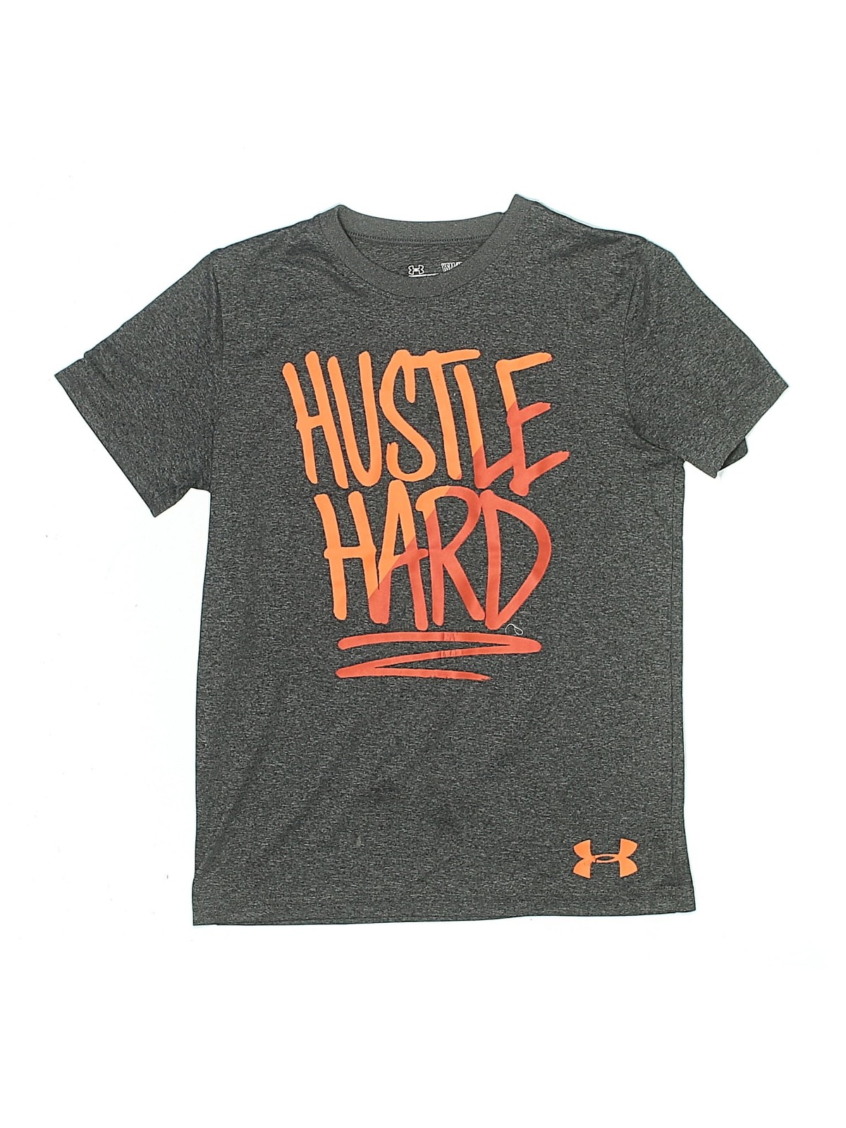 Under Armour Boys Gray Active T-Shirt S Youth