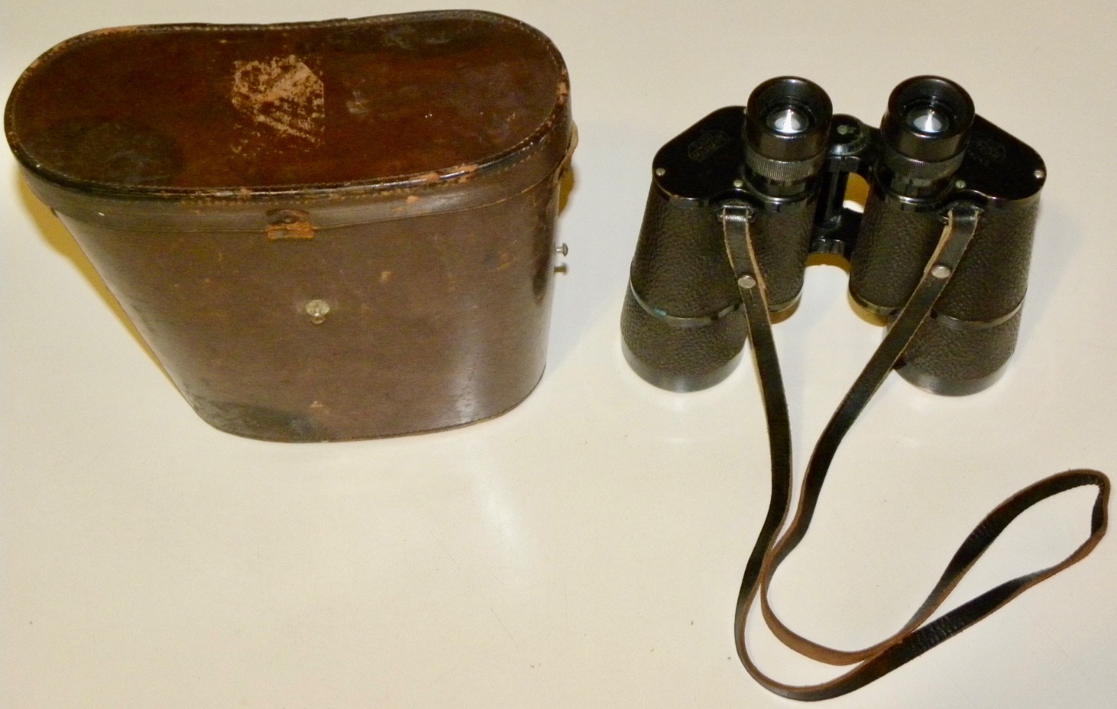 E. Leitz Wetzlar 7x50 MARSEPT Binoculars w/ Case ~ Serial # 178245 ~ WWII Era