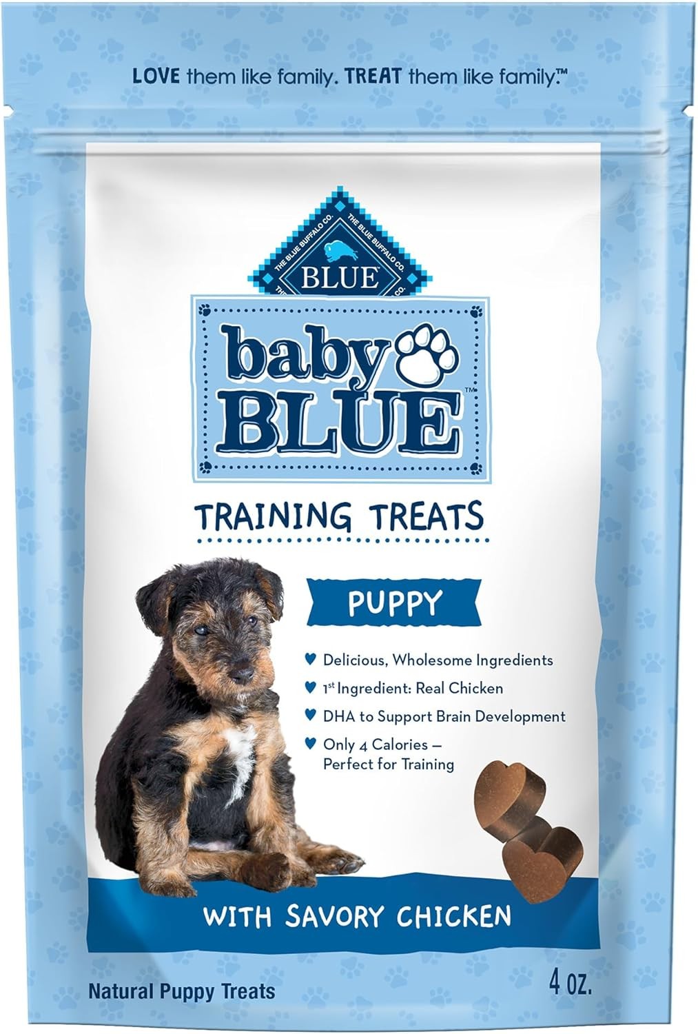 Blue Buffalo Baby Blue Training Treats Natural Puppy Soft Dog Treats, Savory Chi