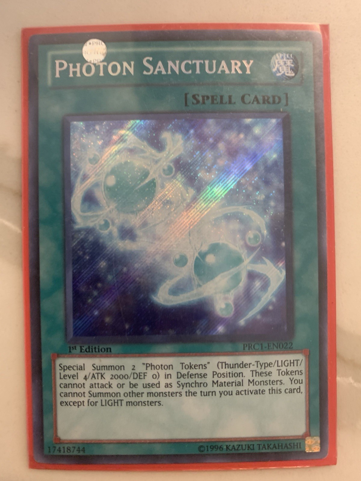 Konami Photon Sanctuary PRC1-EN022 Premium Collection Secret Rare Spell Holo 1s…