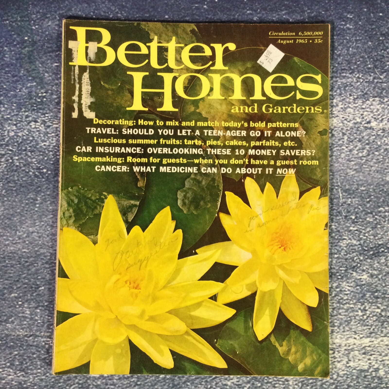 VTG Better Homes & Gardens Magazine August 1965 Summer Desserts Decorating