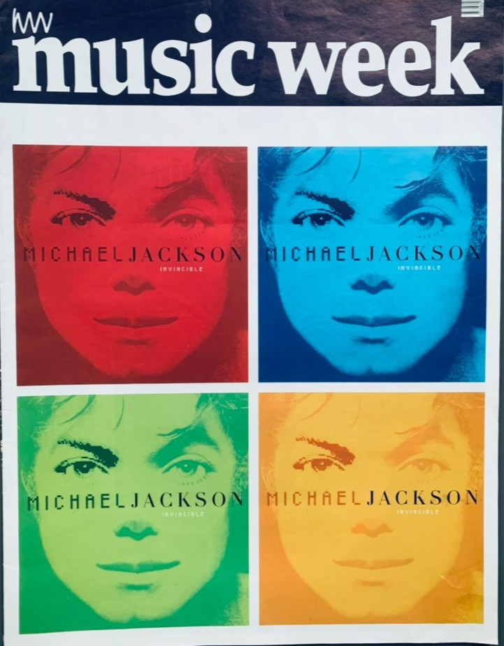 MICHAEL JACKSON 2001 Magazine MUSIC WEEK Invincible