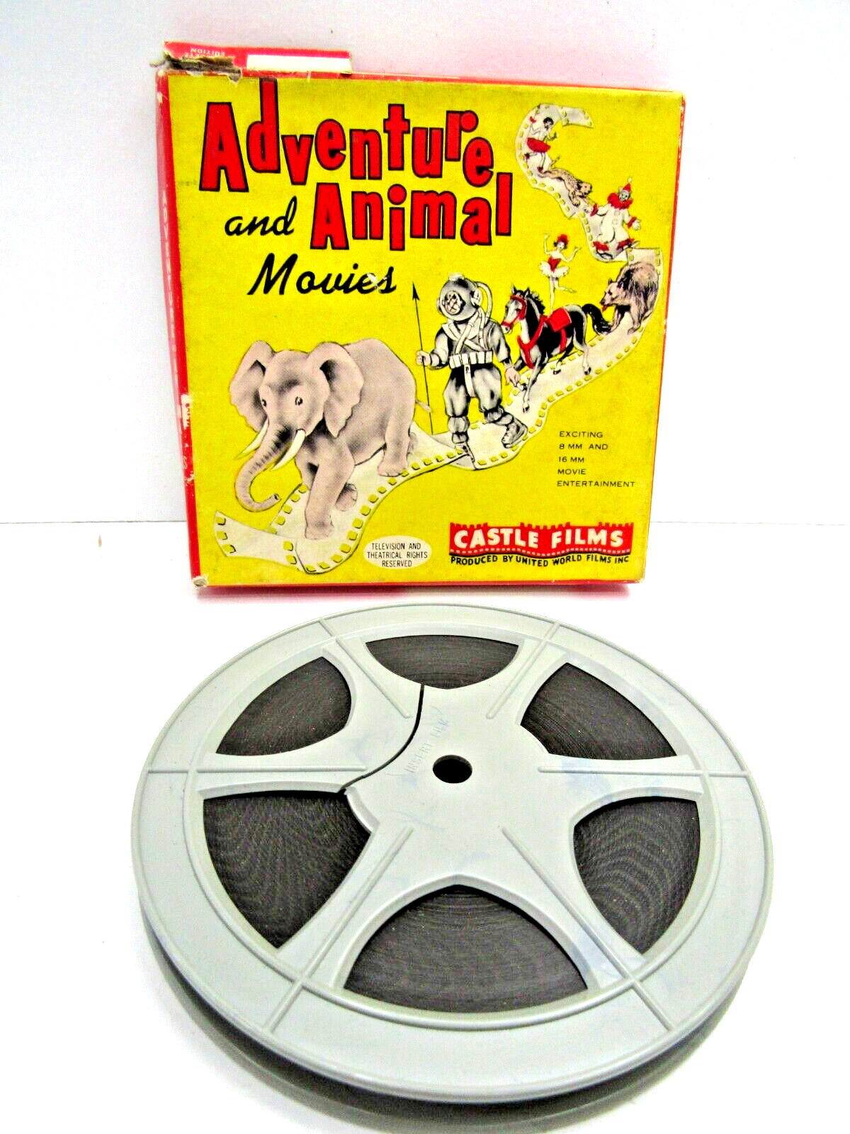 Castle Films 8mm Adventure and Animal  Chimp The Sailor Movie Reel -Vintage -A10