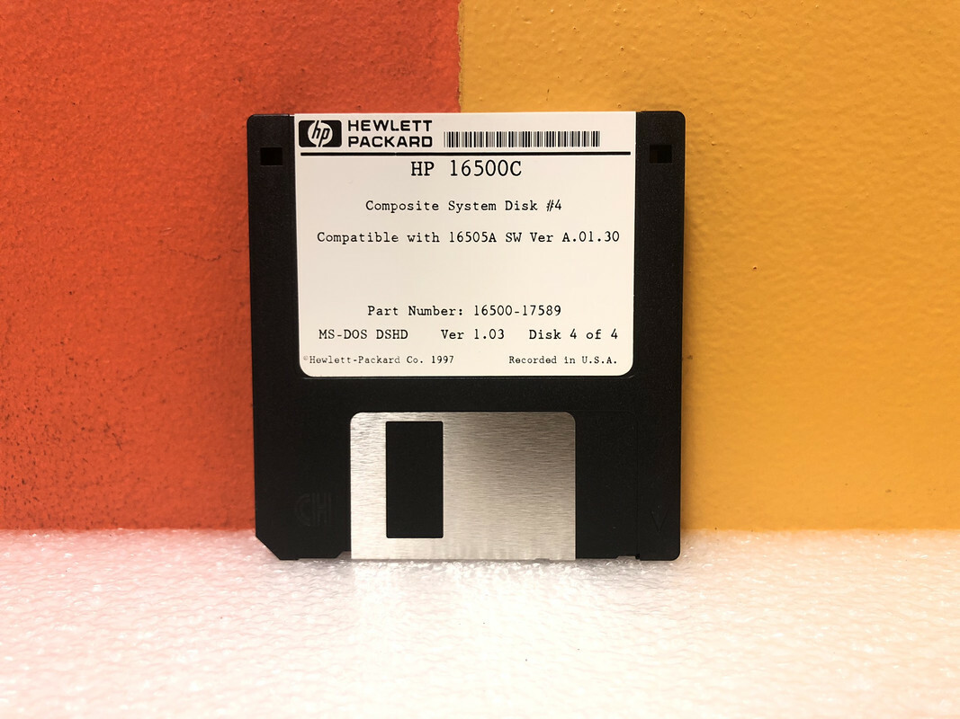 HP 16500-17589 16500C Composite System for 16505A 4 of 4 Floppy Disk Software