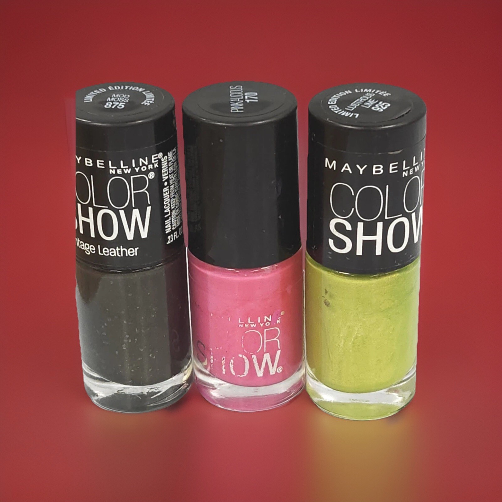 Maybelline Color Show Nail Polish # 170 Pinkalicious 3 pcs Mixed Lot