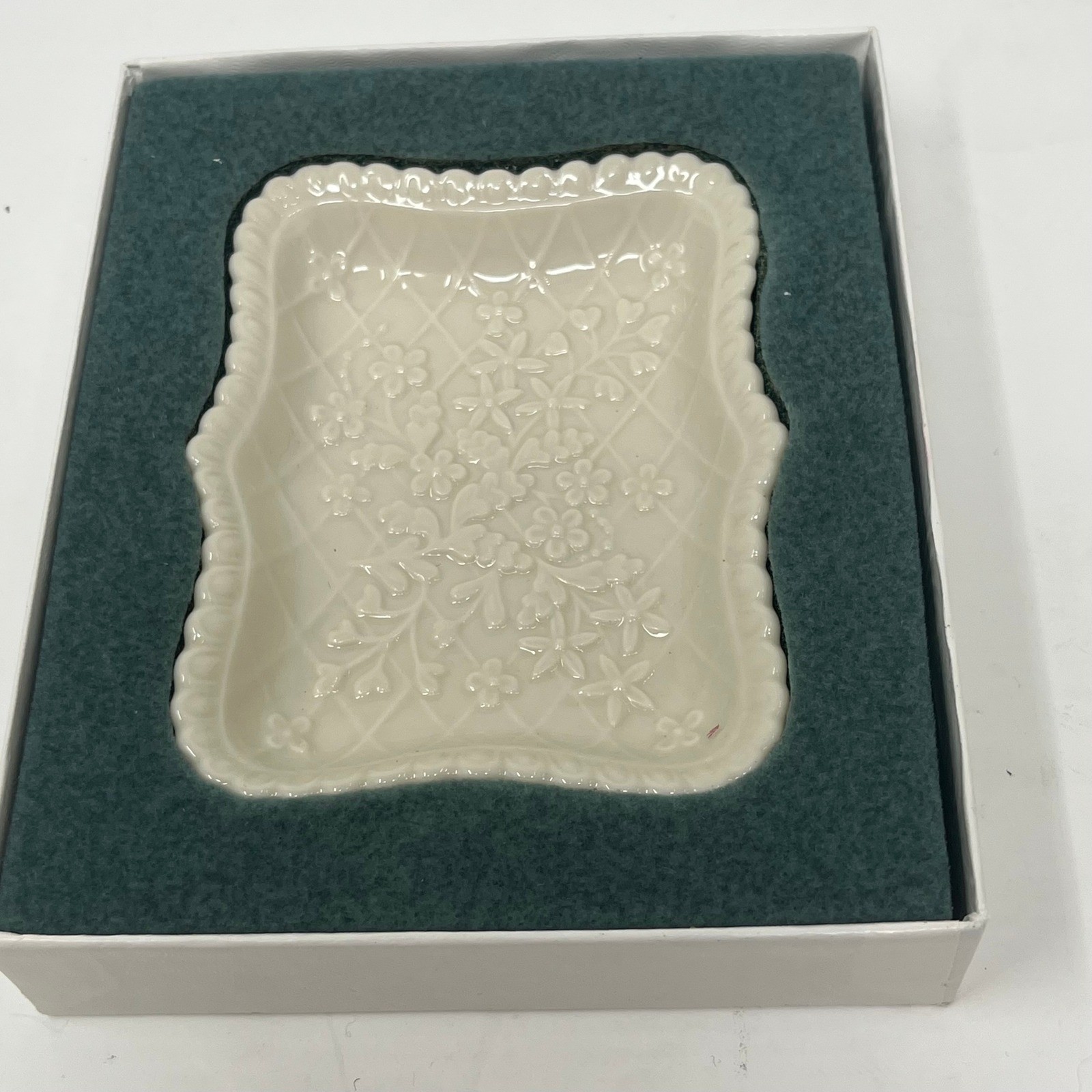 Lenox Wedding Promises Collection Trinket Dish Ring Holder NEW in Box NOS Ivory