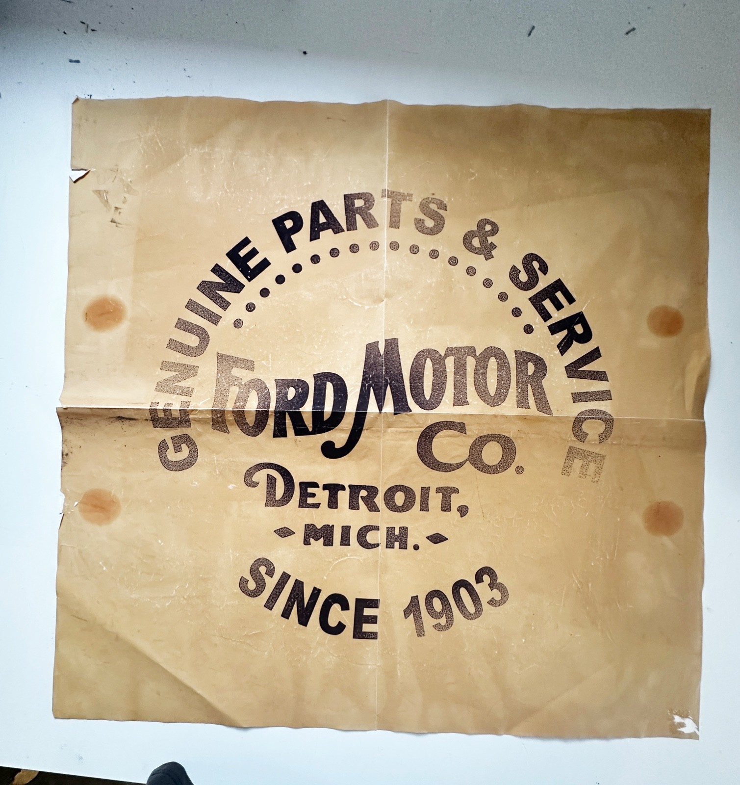 Ford motors poster 36x36"