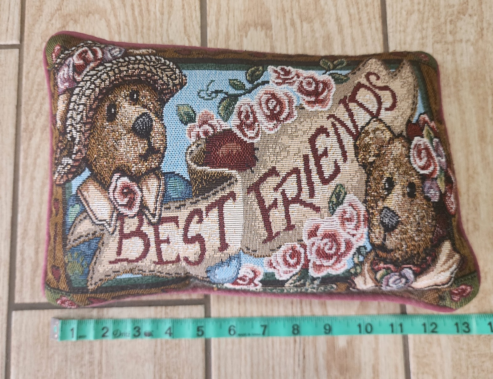 Vintage Tapestry Boyds Bears and Friends Afternoon Tea Best Friends