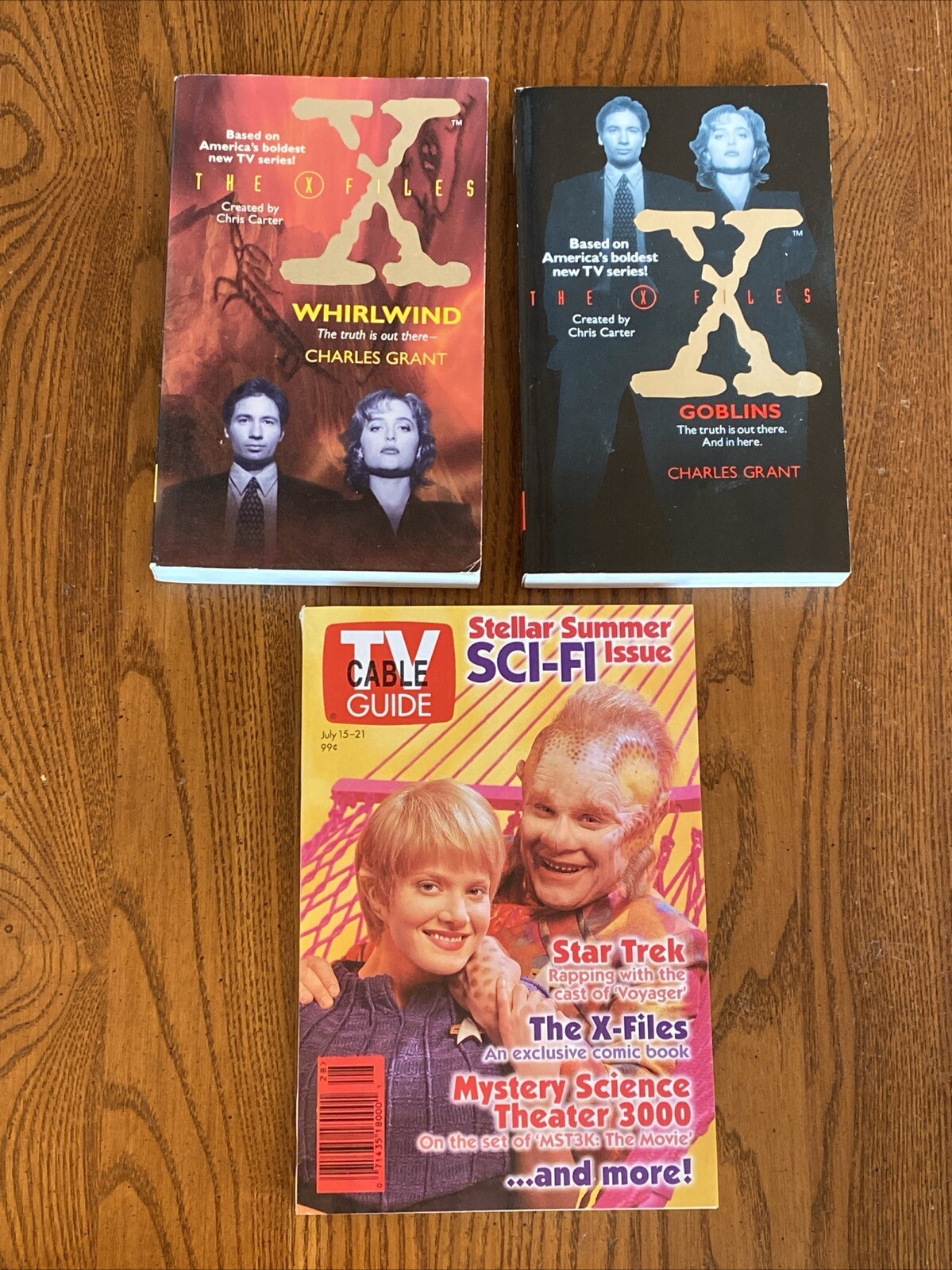 TV Guide July 15-21 1995 X-Files Comic Book Star Trek Voyager Goblins Whirlwind