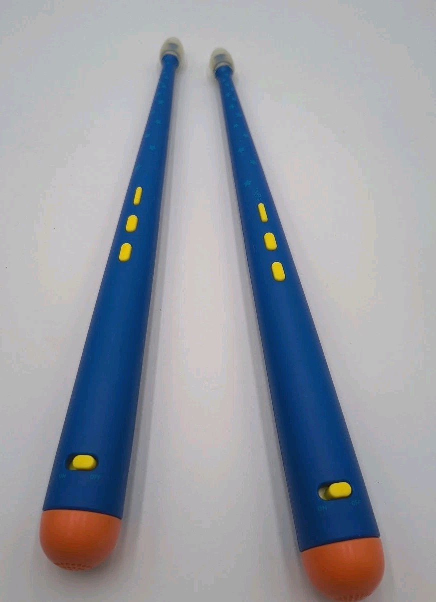 Motion-Activated Light Up With Songs Digital Drumsticks Age 4+ Orange/Blue