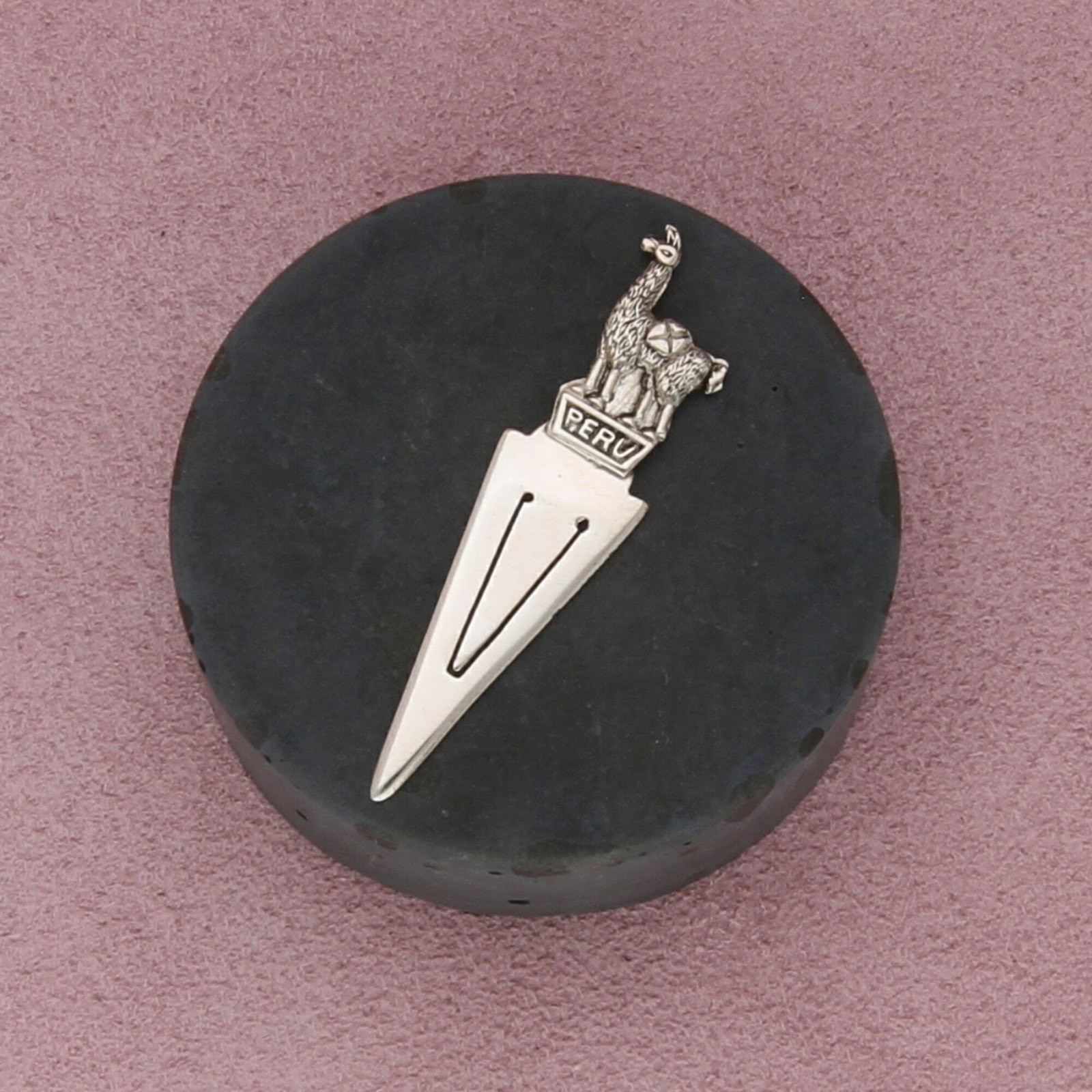 sterling silver vintage peru llama bookmark