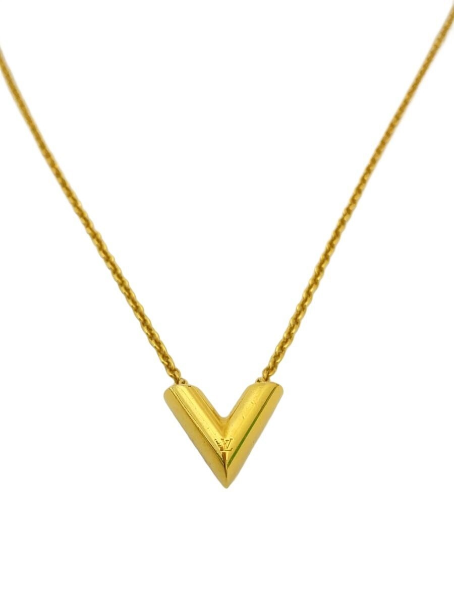 Louis Vuitton Necklace Essential V Louis Vuitton Gld With Top Ladies M1n40