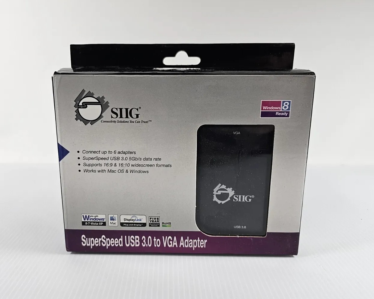 SIIG SuperSpeed USB 3.0 to DVI Adapter JU-DV0511-S1 with dvi to hdmi cable