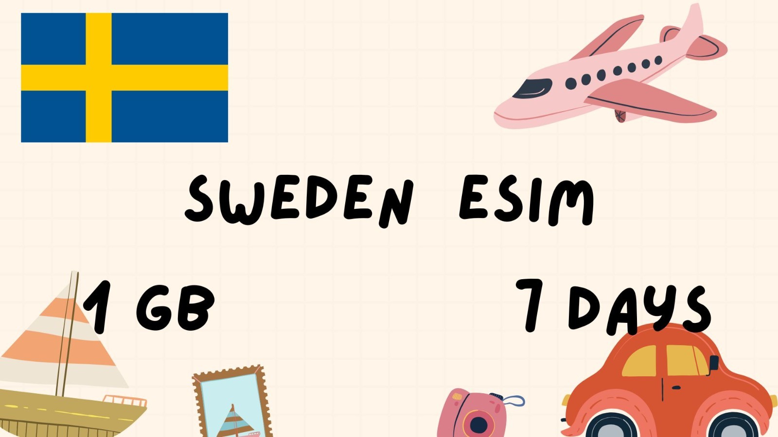 Sweden – 1GB Data | 7 Days | Best Value for Travelers | Openmobile