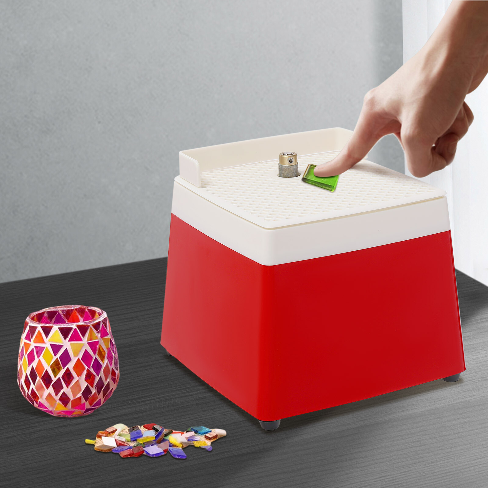 Stained Glass Grinder 4200RPM Power Stained Glass Grinder Glass Art Grinding New