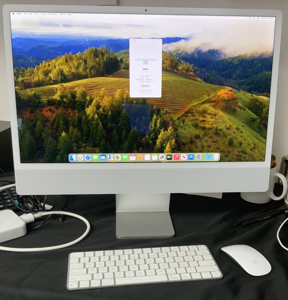 Apple iMac 24-inch M3 8GB RAM 256GB SSD All-in-One Desktop