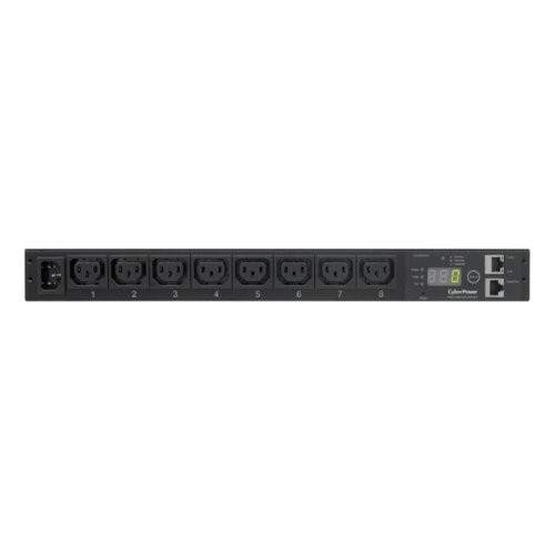 CyberPower Monitored PDU RM 1U PDU15MHVIEC8FNET 15A 8-Outlet - 8 x IEC 60320 C13