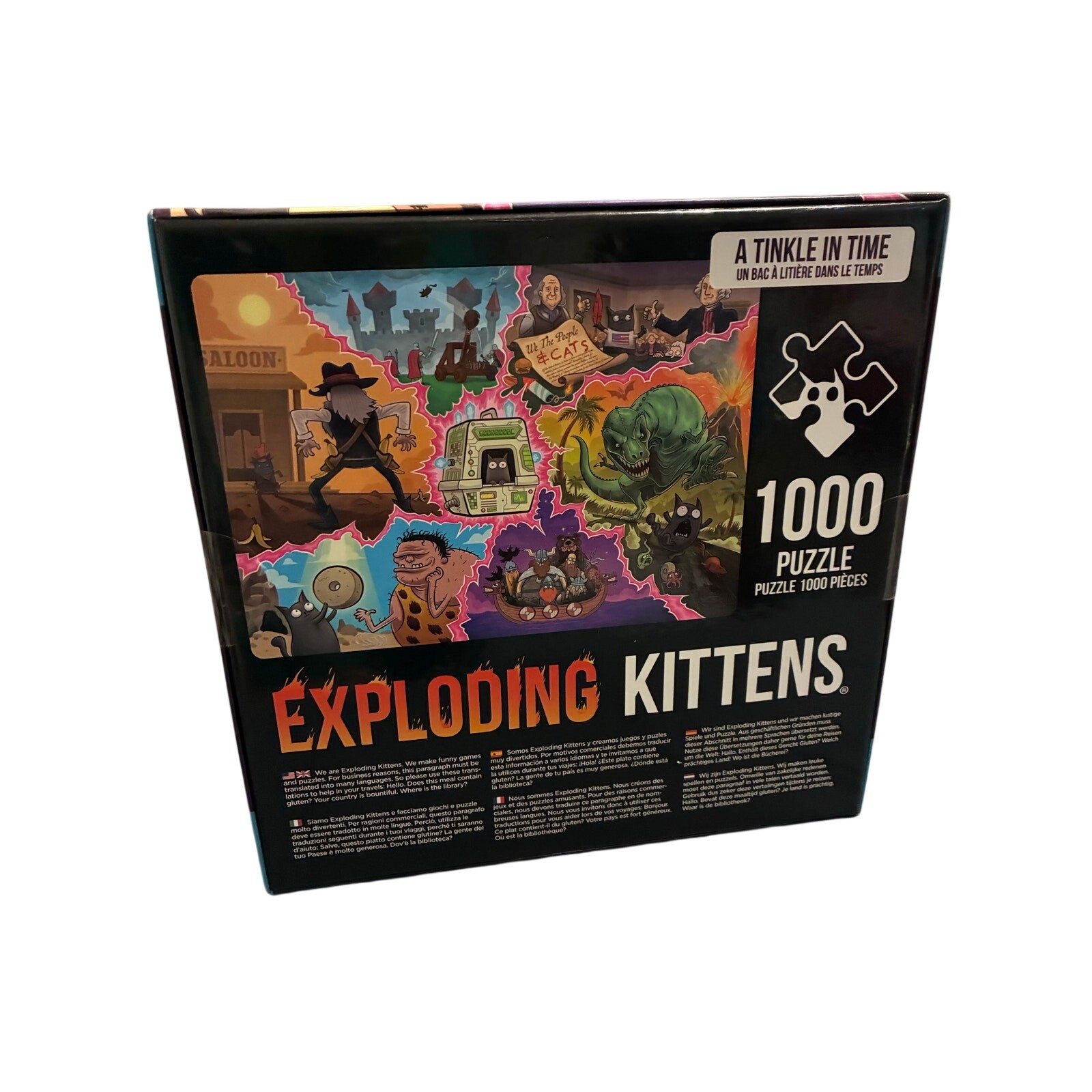 Exploding Kittens “A Tinkle in Time” 1000-Piece Adult Humor Puzzle #familyfun