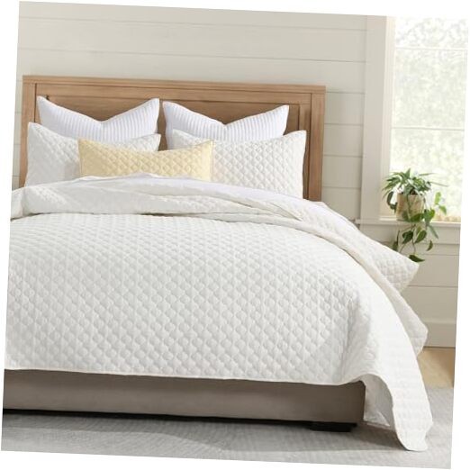  Quilt Twin Size, Lightweight Quilt for Summer Ultra-Soft Twin(68" x 86") Cream