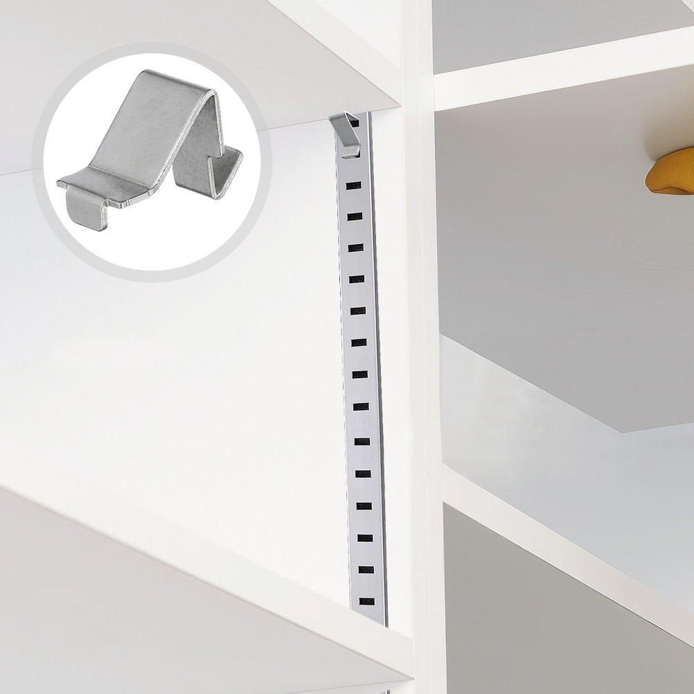  100pcs Cabinet Shelf Clips: File Cabinet Shelf Support Clips - Iron Storage