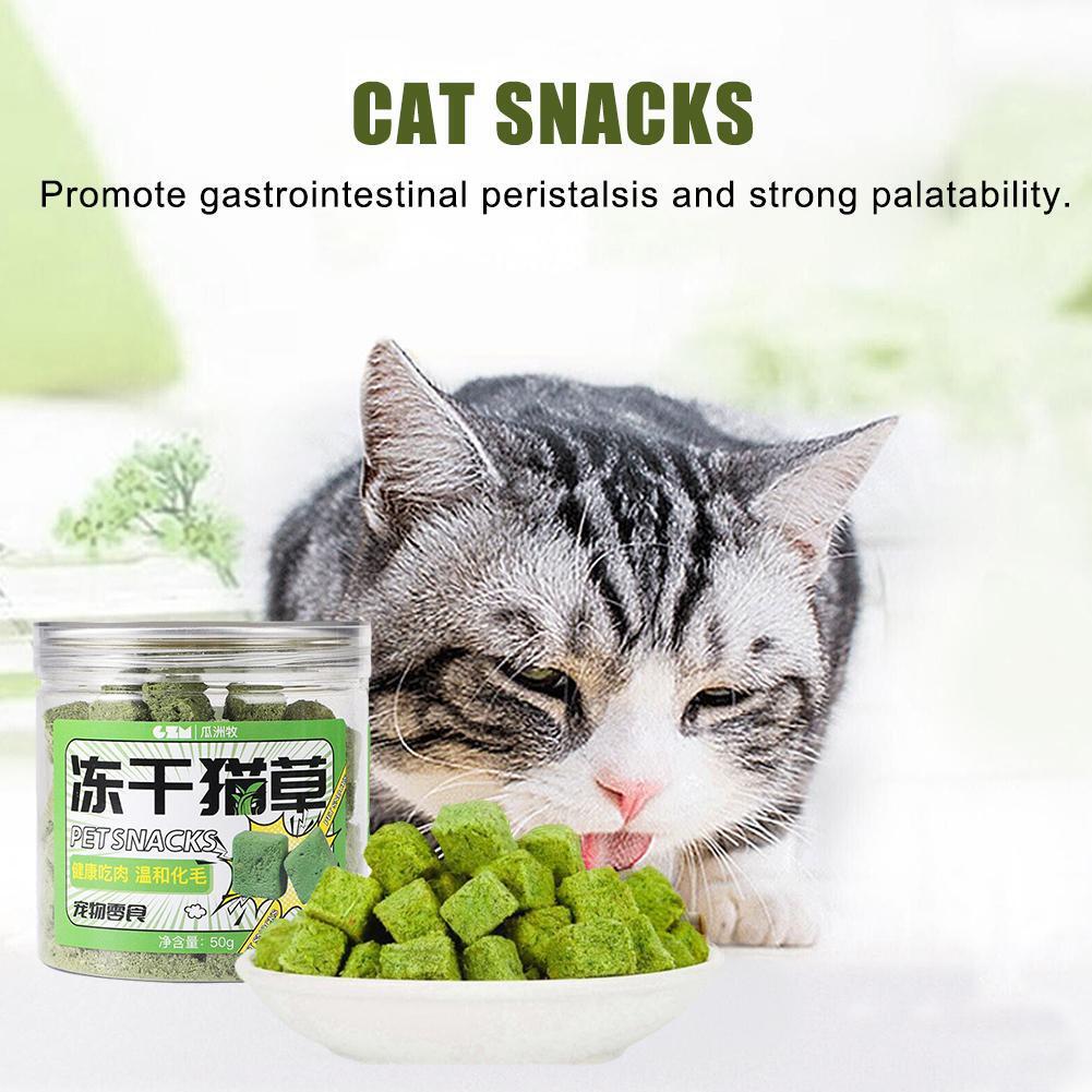 50g Freeze-dried Cat Grass Snack Hair Row Hairball D4P6 U4G7 Catnip' J9X6 PLM