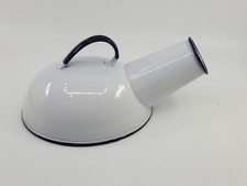 Vintage Hospital Cesco Enameled Chamber Pot Bed Side Urinal Antique Original