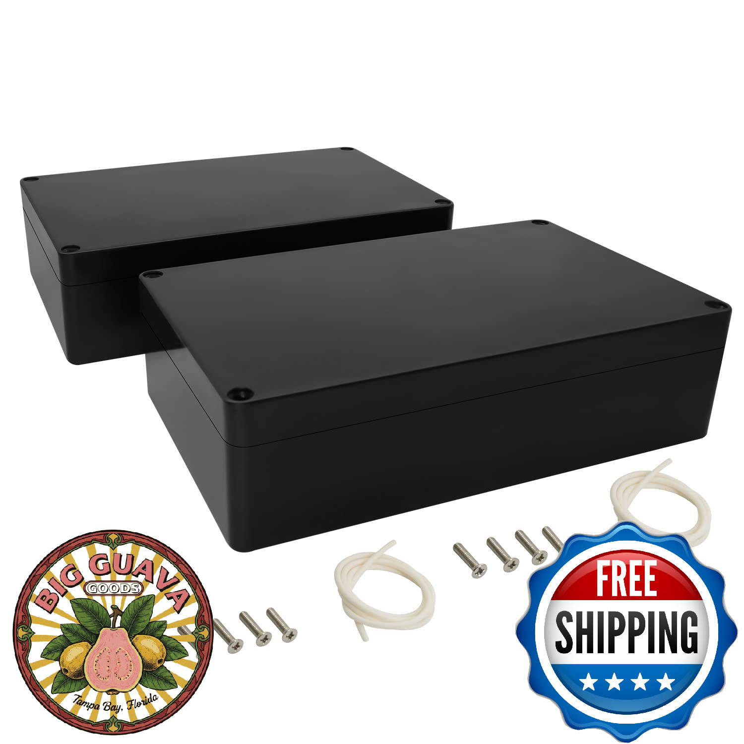 LeMotech Project Box ABS Plastic IP65 Waterproof Electrical Junction Box 2-Pack