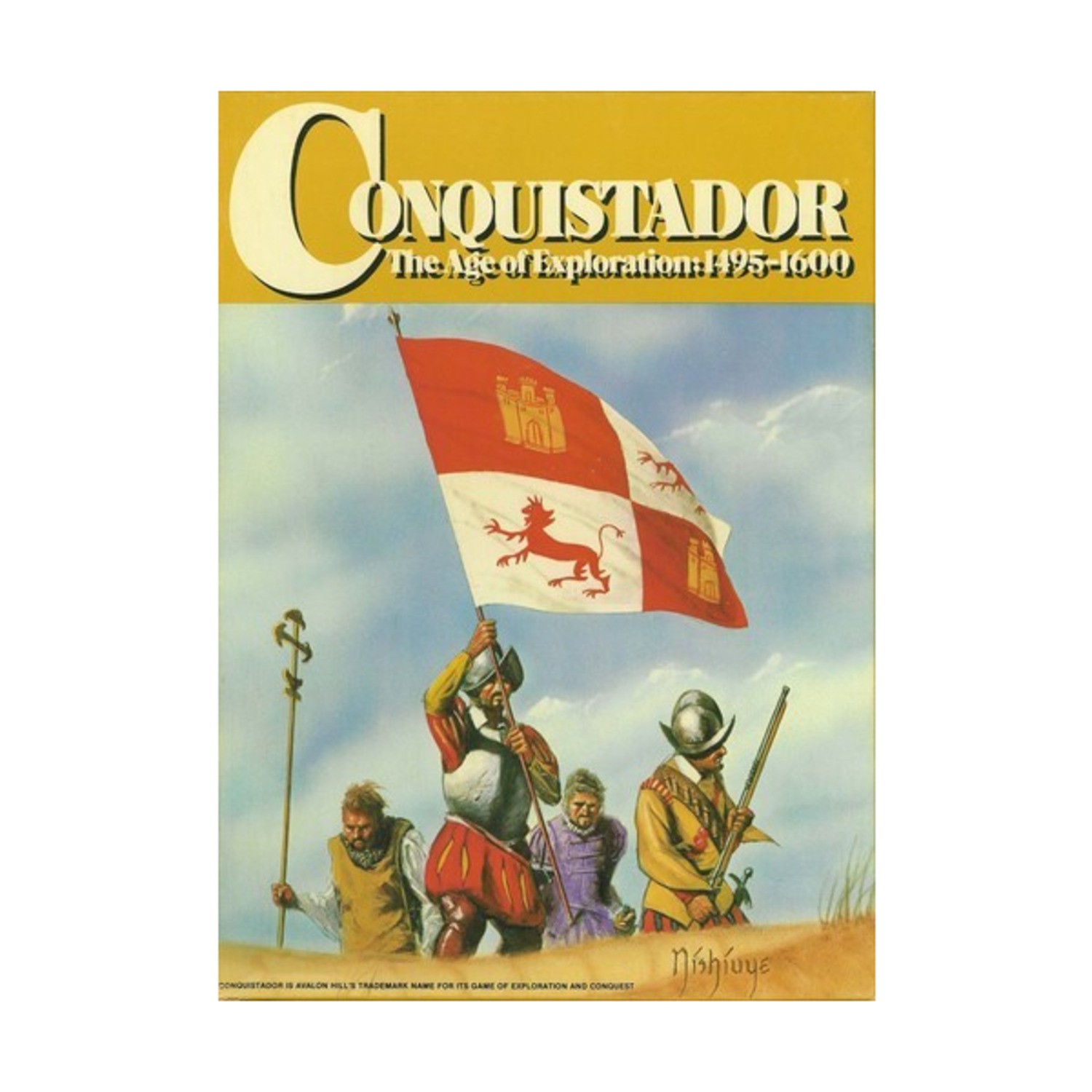 Avalon Hill War Games Conquistador Box VG/EX