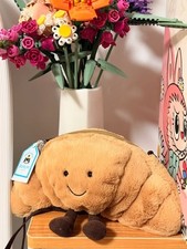 Amuseables Croissant Bag Jelly Bag Stuffed Food Soft Plush Toy BNWT