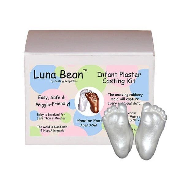 New Luna Bean Infant Plaster Casting Kit Hand or Foot by Casting Keepsakes!