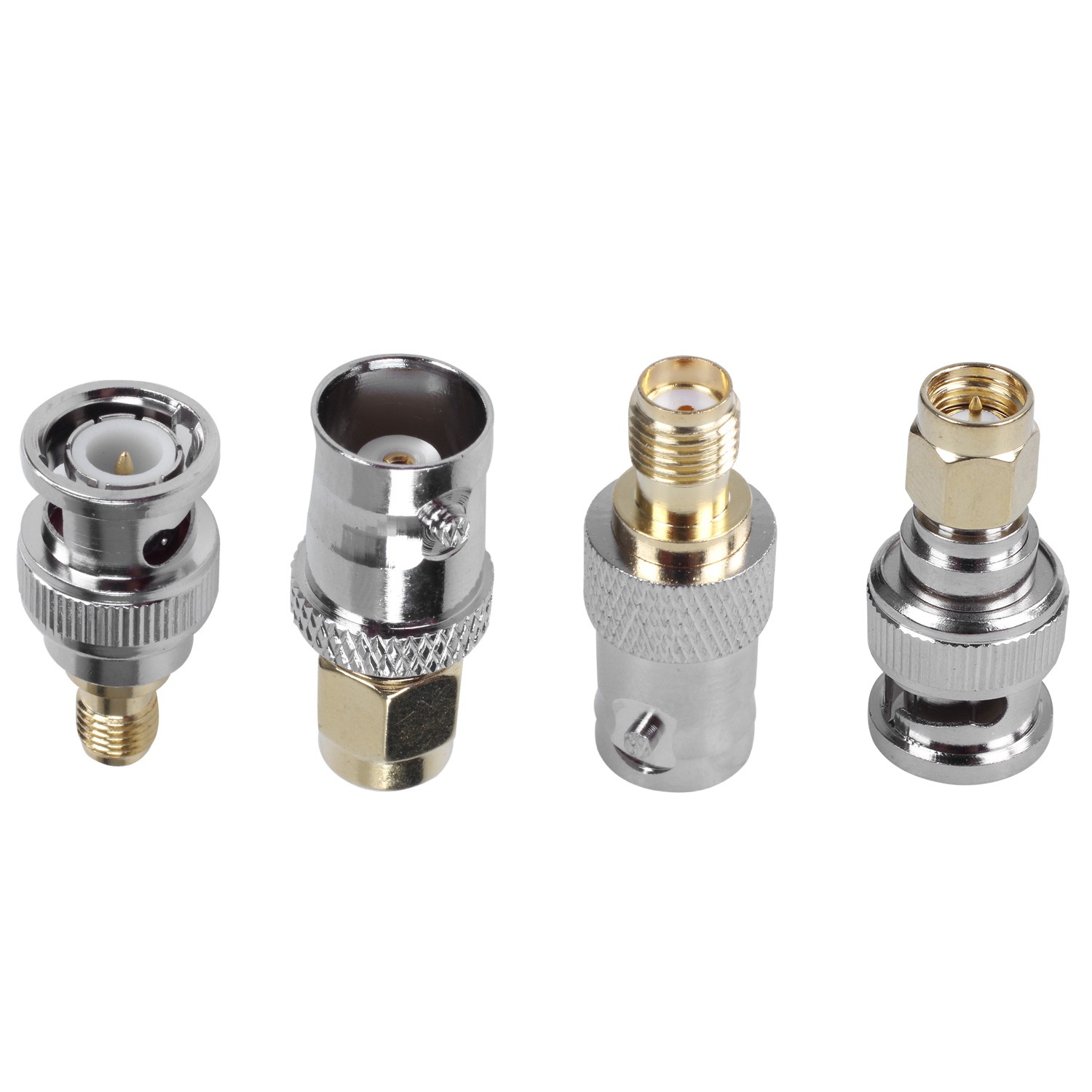 SMA to BNC Kits  Coaxial Adapter Male Female Coax Connector 4 Pieces A4Y33635