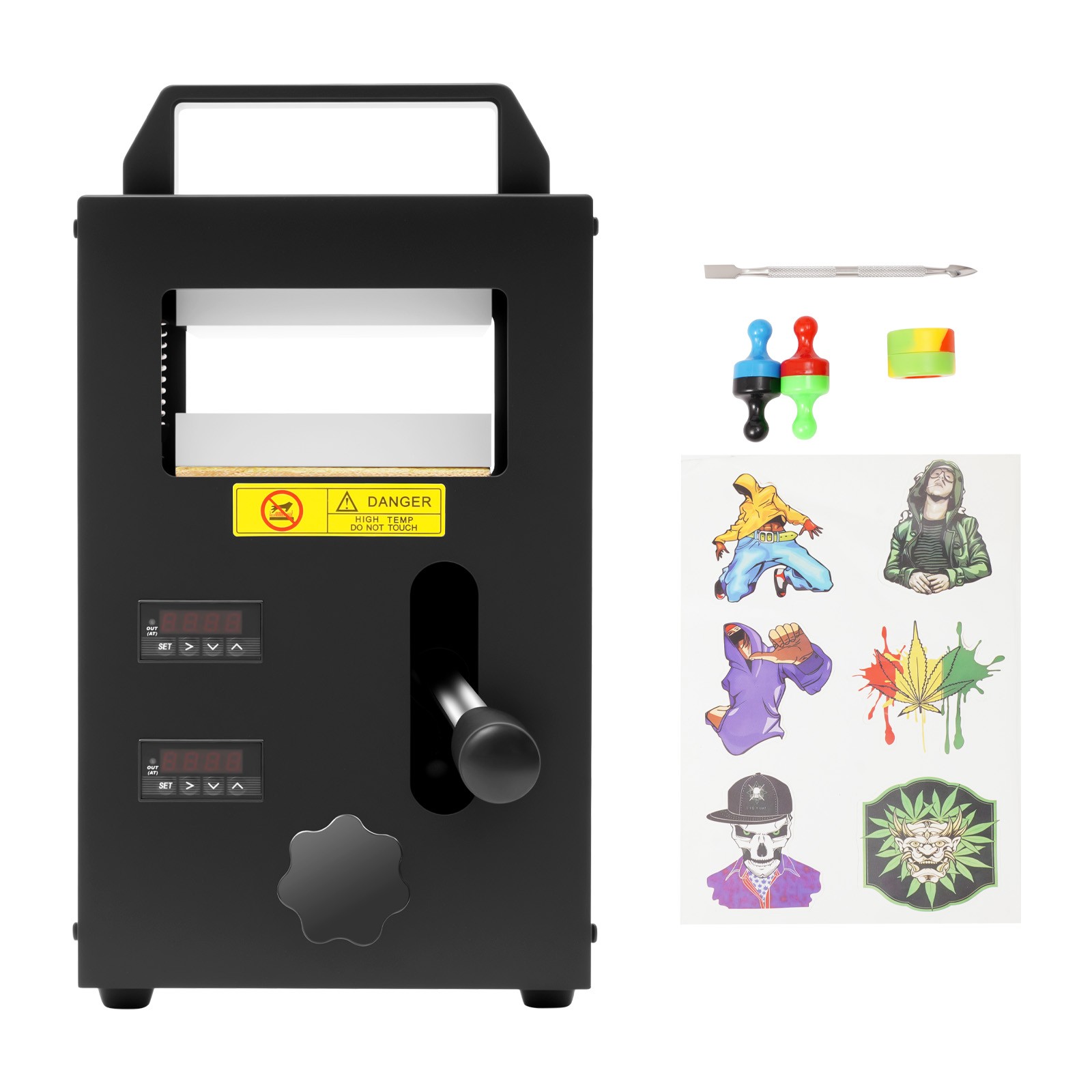 Hydraulic Heat Press Machine Heat Press Machine with Dual Heating Plates 800W US