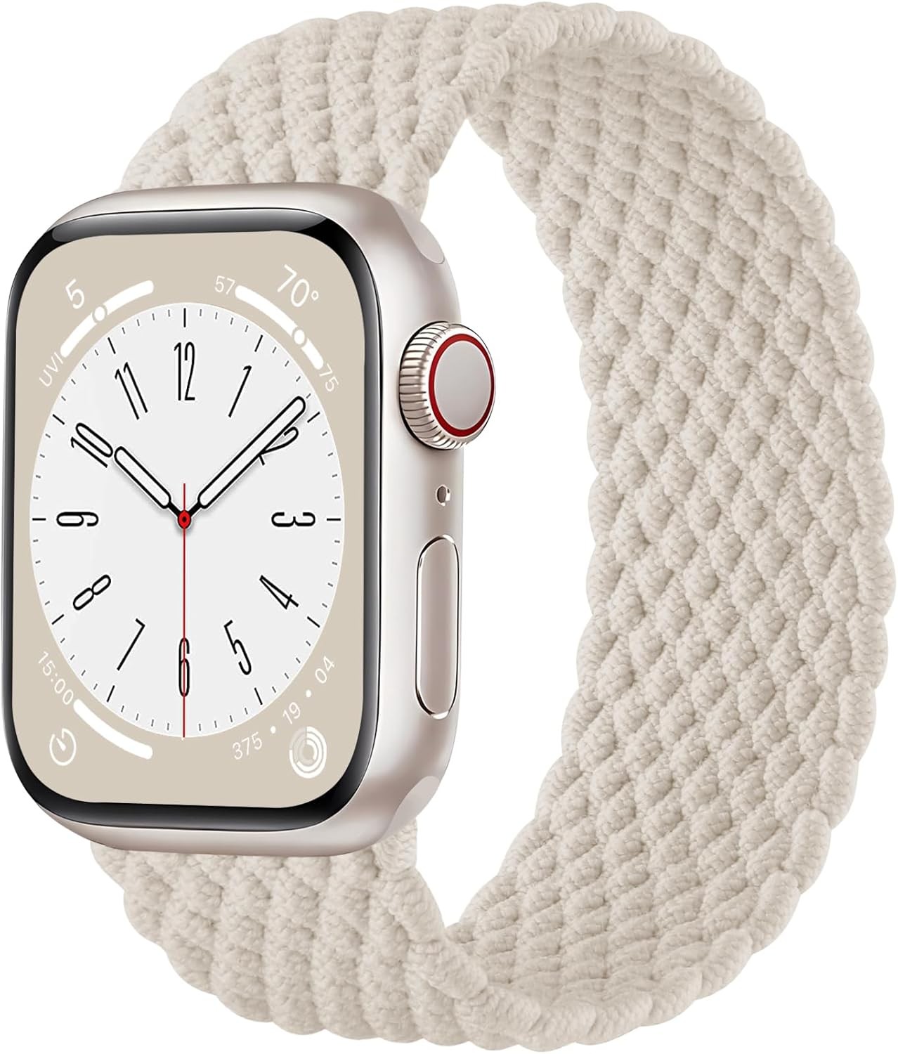 Braided Solo Loop Strap Compatible with Apple Watch 38mm 40mm 41mm 42mm