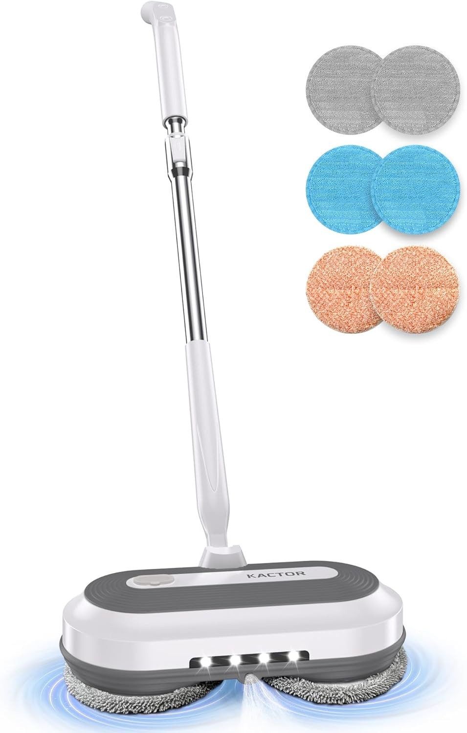Cordless Electric Spin Mop, Electric Floor Cleaner  50mins Working Time