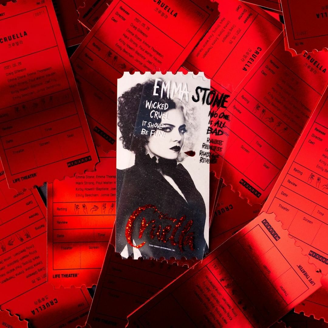 Cruella korea Megabox Original Limited movie ticket