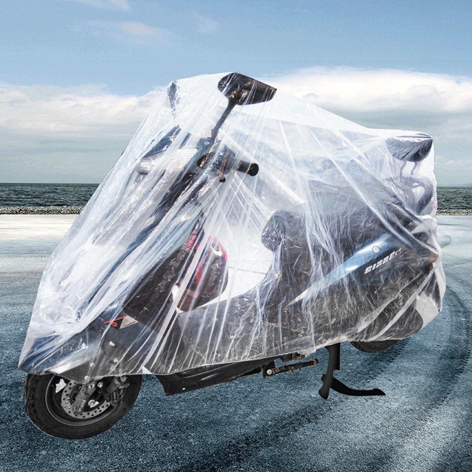 1* Clear Waterproof Dustproof Motorcycle Cover For Motorbike, Sport Bike,Scooter