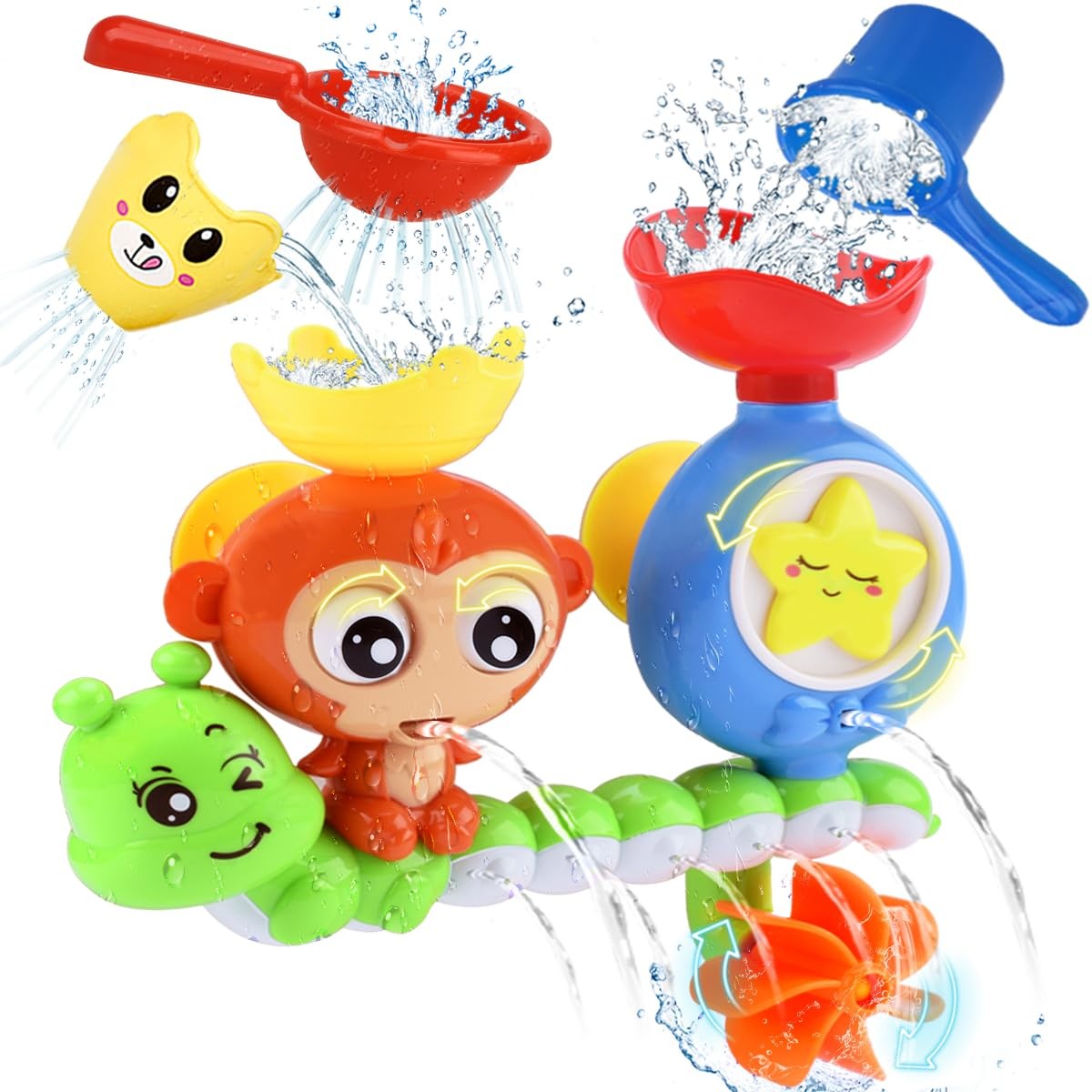 Bath Toys for Kids Ages 1-3 Toddler Bath Toys for Babies 1 2 3 Year Old Boys ...