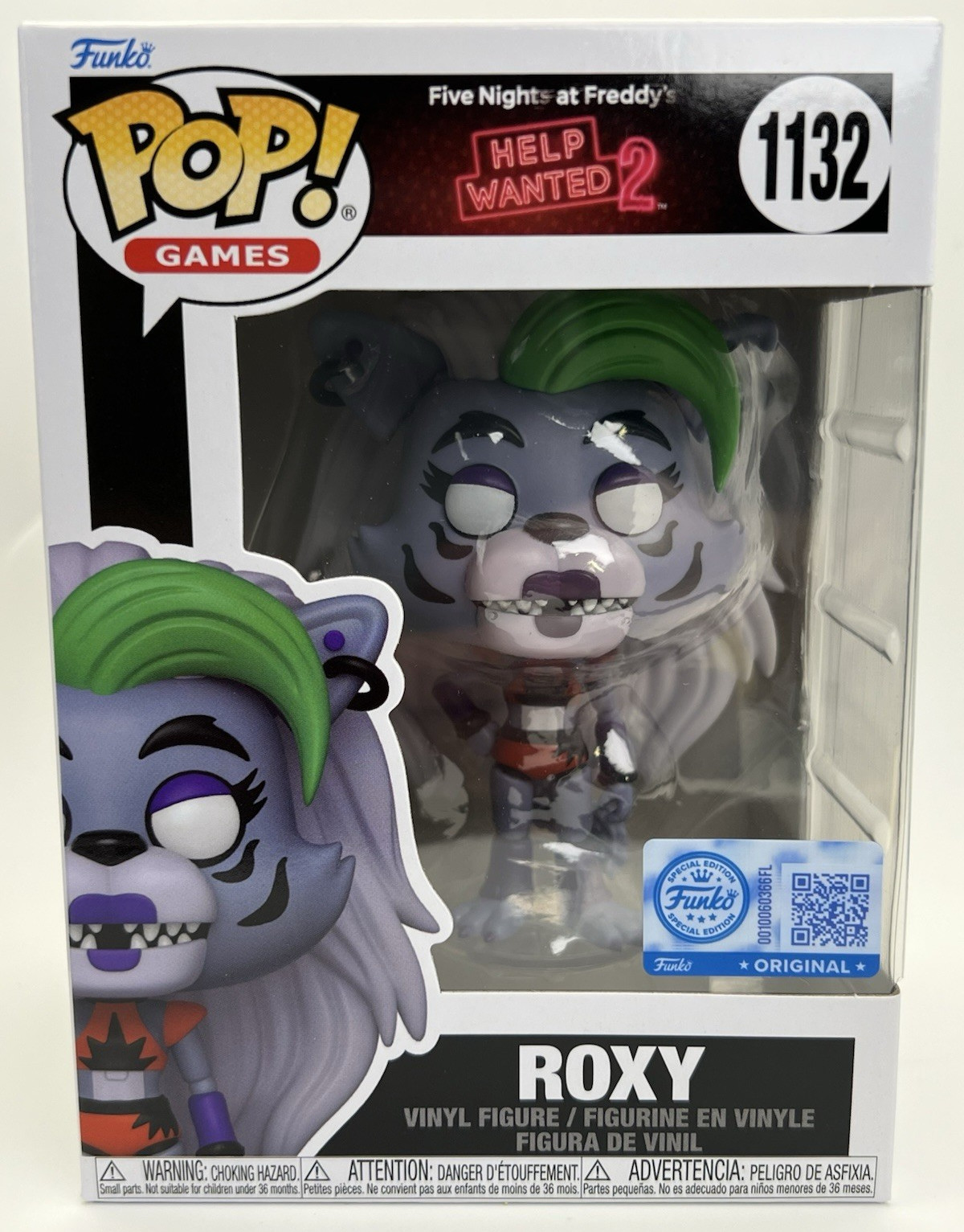 Funko Pop! Roxy #1132 Help Wanted 2 Five Nights at Freddy's Vinyl + PROTECTOR