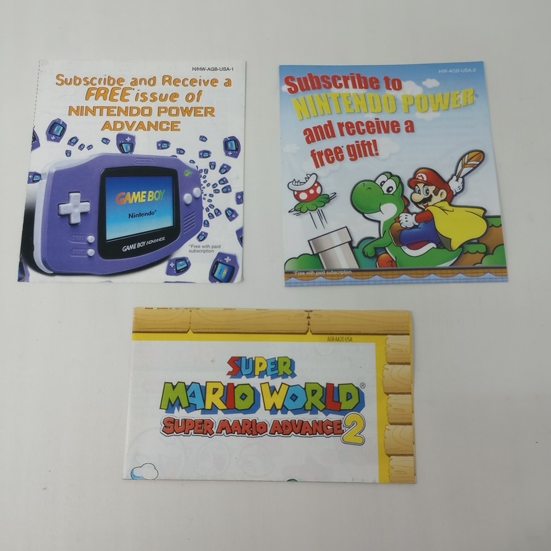 Lot Of 3 Super Mario Advance 2 (Gameboy Advance) GBA INSERTS ONLY