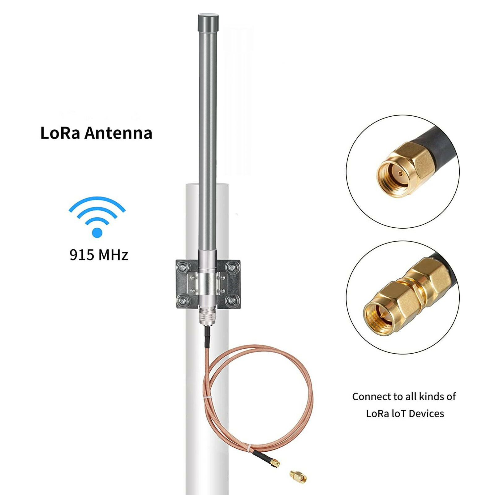 Helium Hotspot Miner 5dBi Outdoor Glass Fiber LoRa Antenna for RAK Nebra Bobcat
