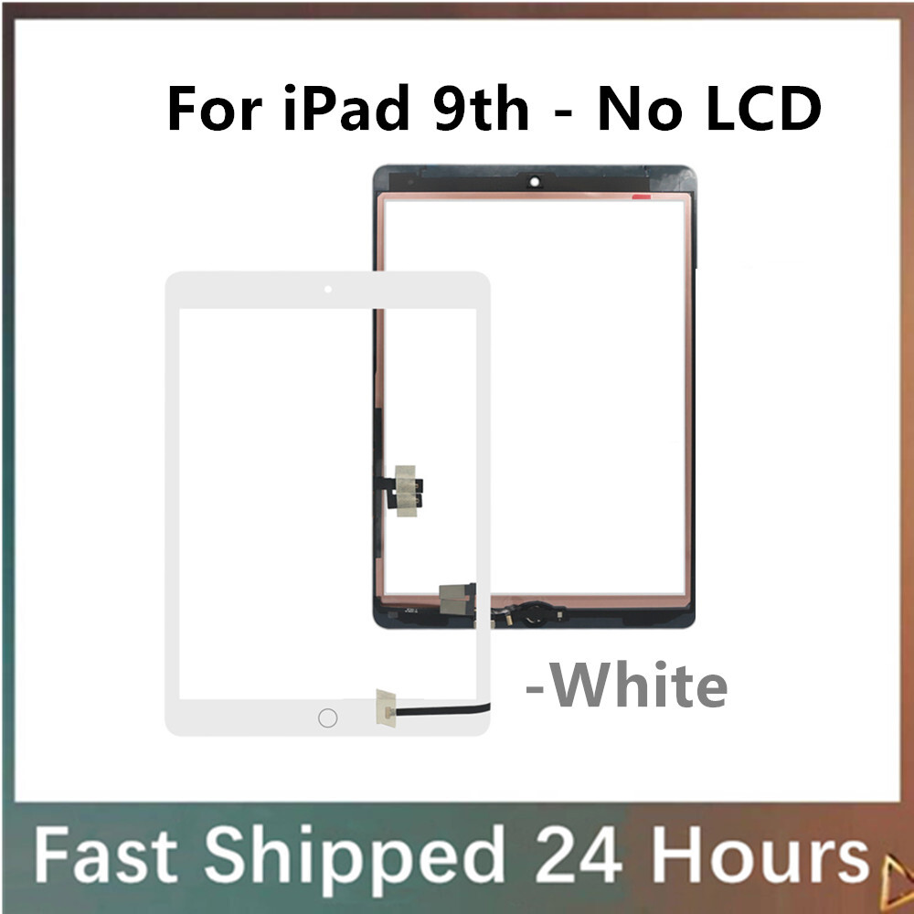 For iPad 9th 10.2" 2021 A2602 A2603 Touch Screen Digitizer Glass White +Button