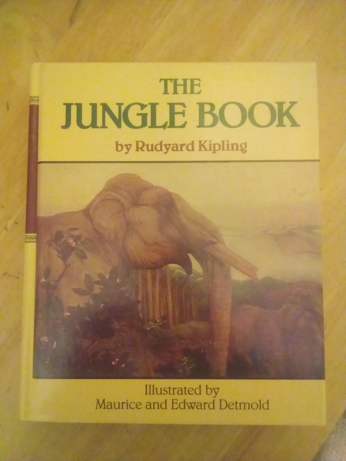The Jungle Book by Rudyard Kipling (1990 Hardcover) Children's Stories Book
