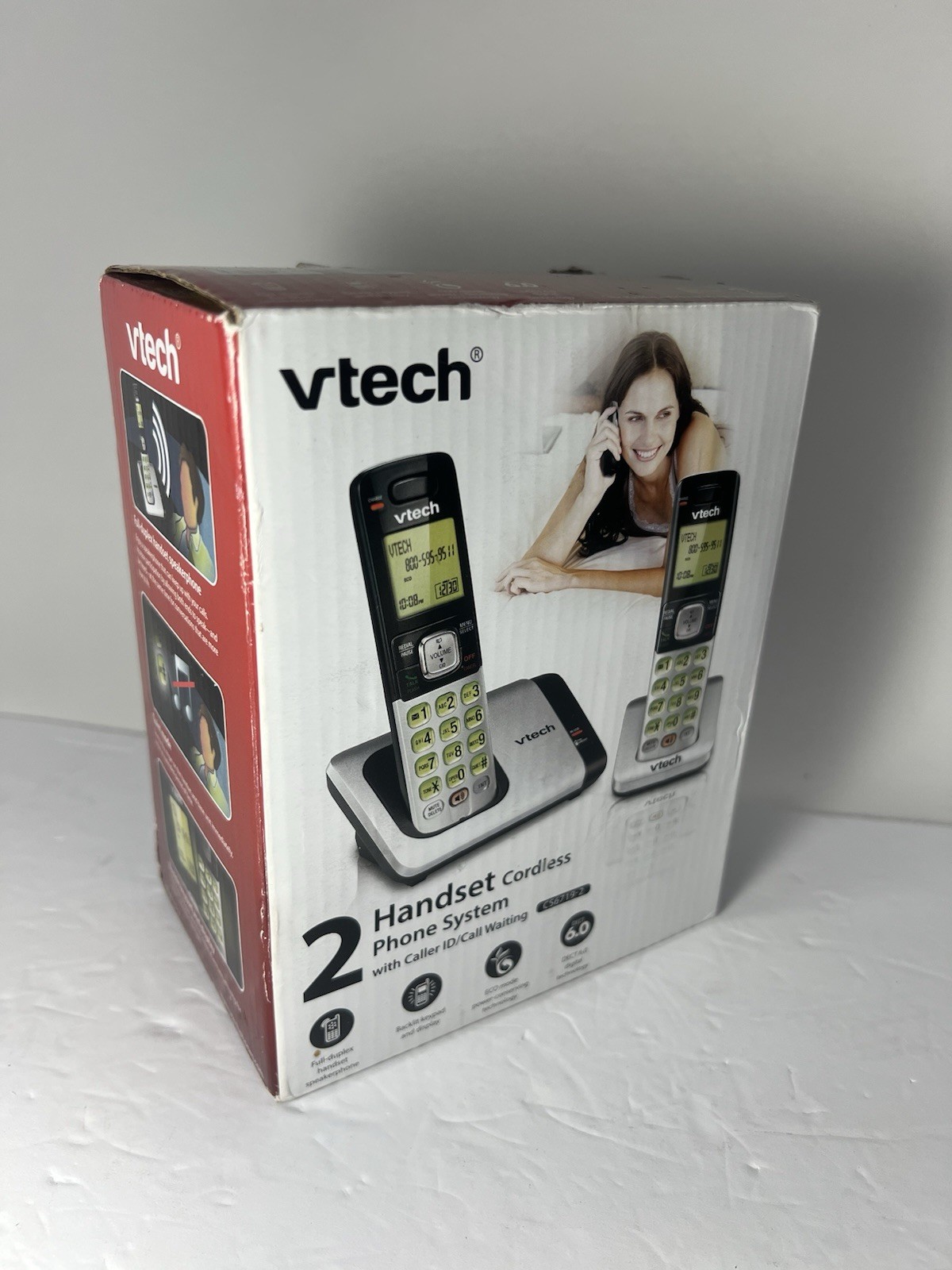 VTech CS6719-2 DECT 6.0 2-Handset Cordless Phone Caller ID Land Line, New In Box