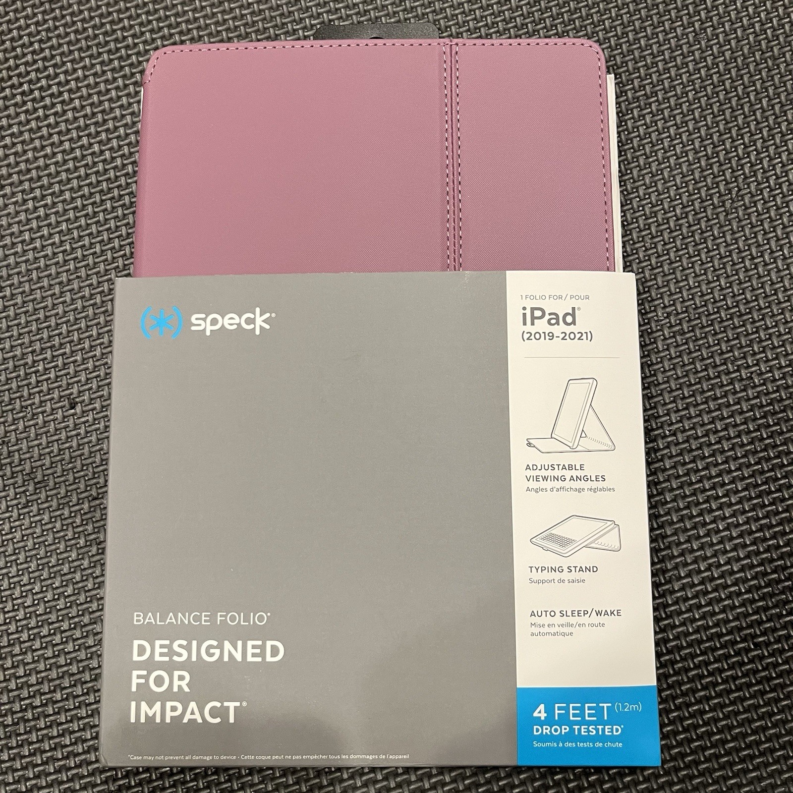 Speck Balance Folio AppleiPad 10.2 7th-9th Generation2019-2021 Plumberry Purple
