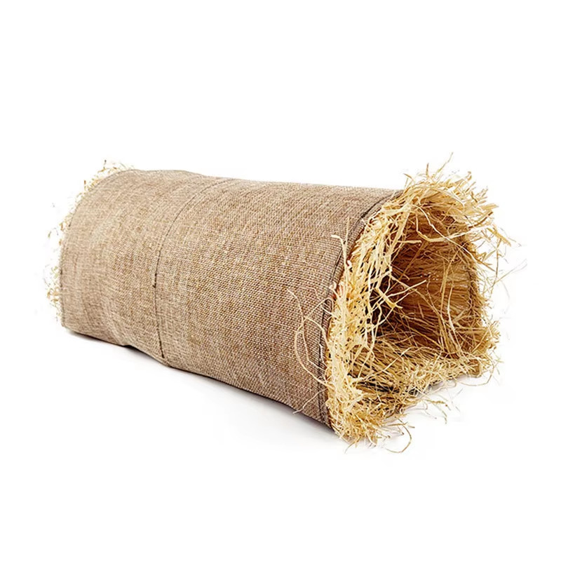 Guinea-Pig Rabbit Hideaway Toys Grass Straw Bunny Toy Tunnel Hamster Accessories