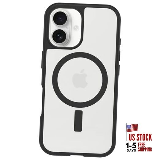 iPhone 16 Profile Series Magnet Case - Black Crystal Black with MagSafe