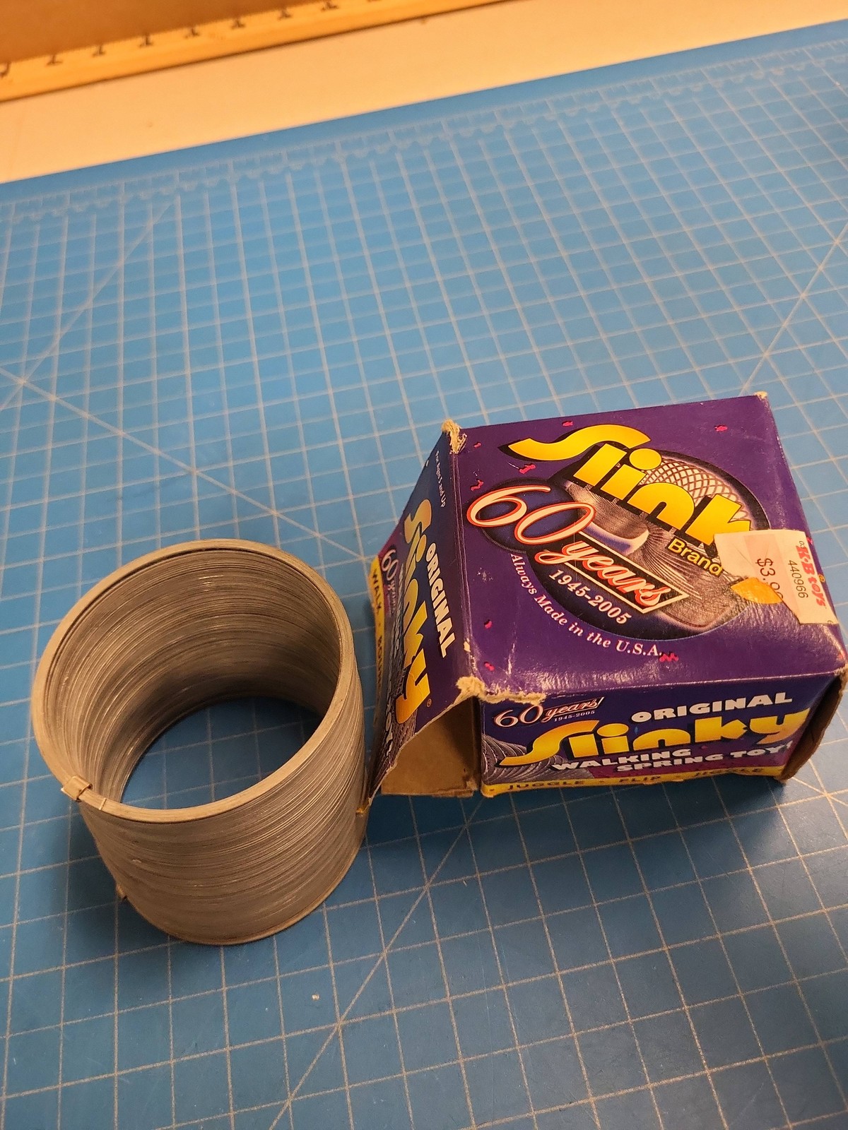 Slinky Walking Spring Toy 60 Years 1945-2005 Original In Box Vintage Collectible